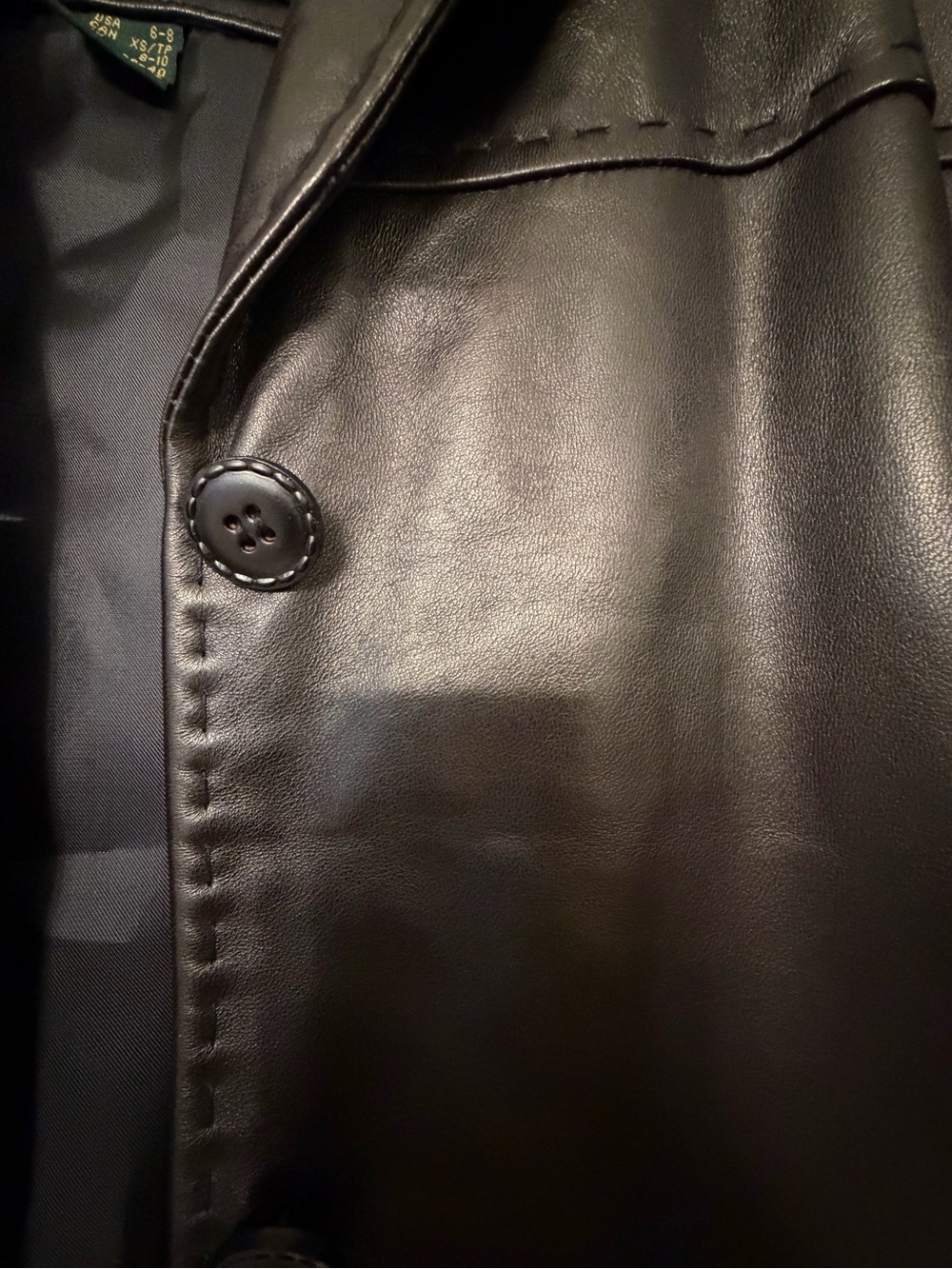 Danier Deep Brown Leather Notch-Lapel Blazer - Picture 11 of 15
